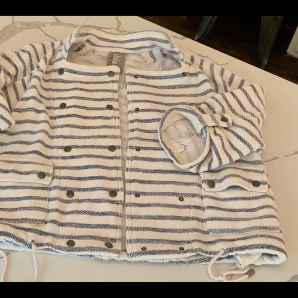 Dolan nautical/preppy terry jacket